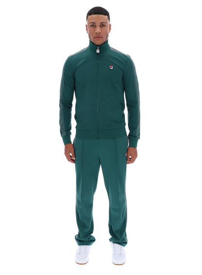Rain Forest Keith Contrast Stitch Track Top - Rain Forest