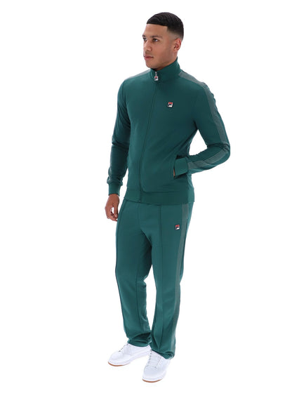 Rain Forest Keith Contrast Stitch Track Top - Rain Forest