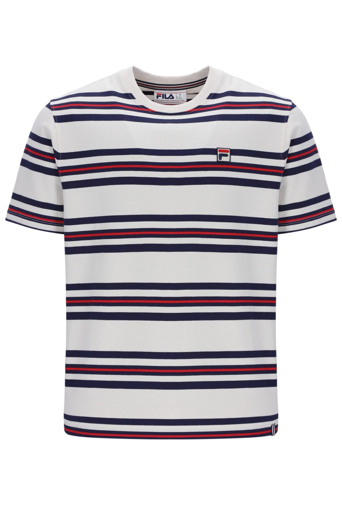 Gardenia Cesare Yarn Dye Stripe Tee - Gardenia