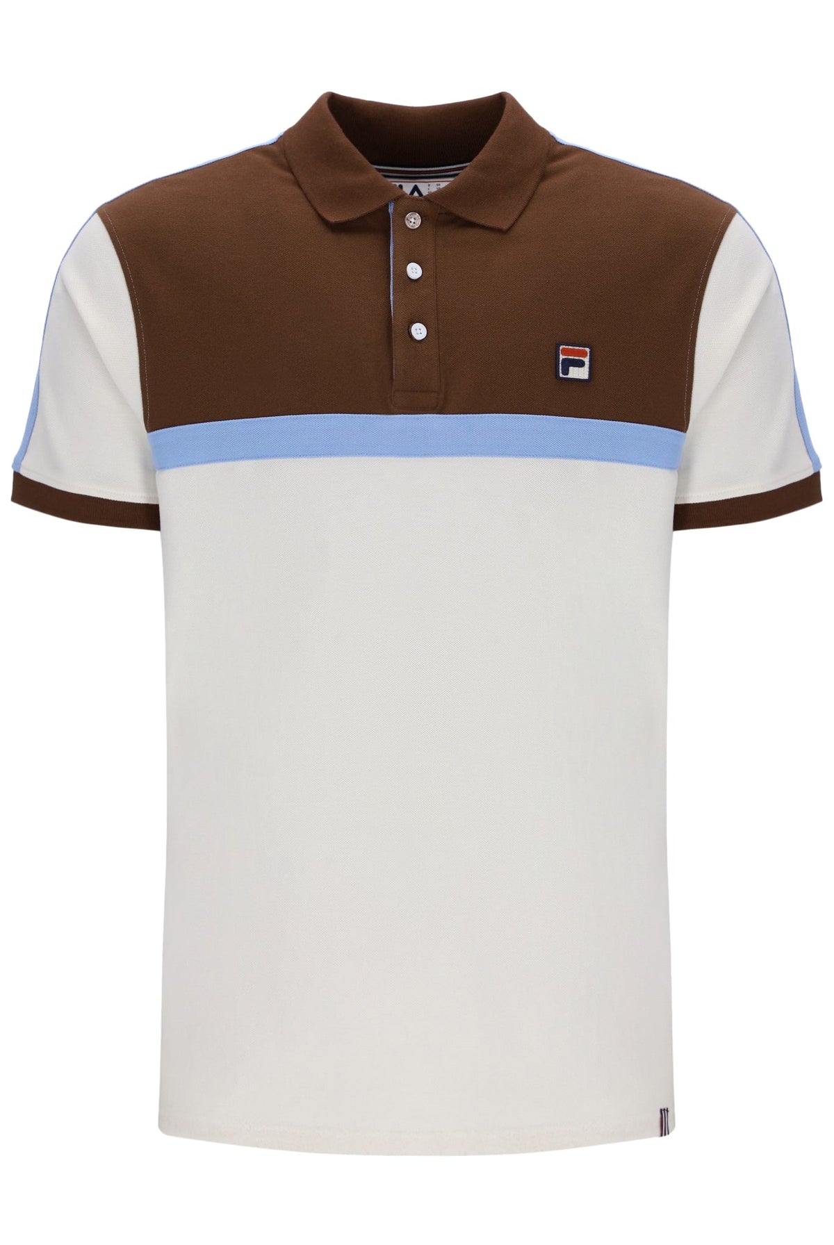 Gardenia Mattia Contrast Panel Polo Shirt - Gardenia