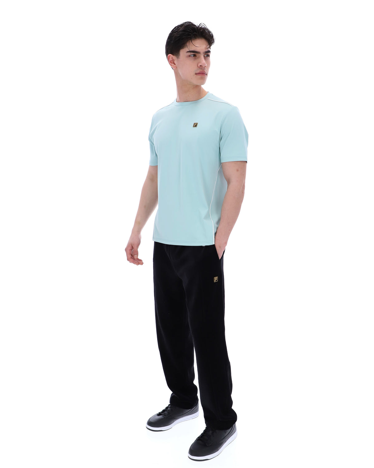 Sterling Blue Lawrenze Fitness-Inspired T-Shirt - Sterling Blue