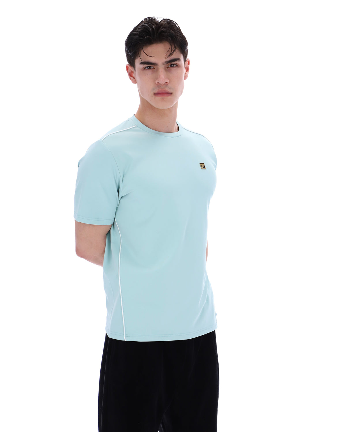Sterling Blue Lawrenze Fitness-Inspired T-Shirt - Sterling Blue