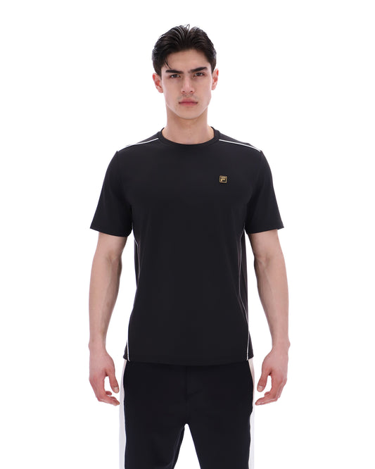 Black Lawrenze Fitness-Inspired T-Shirt - Black