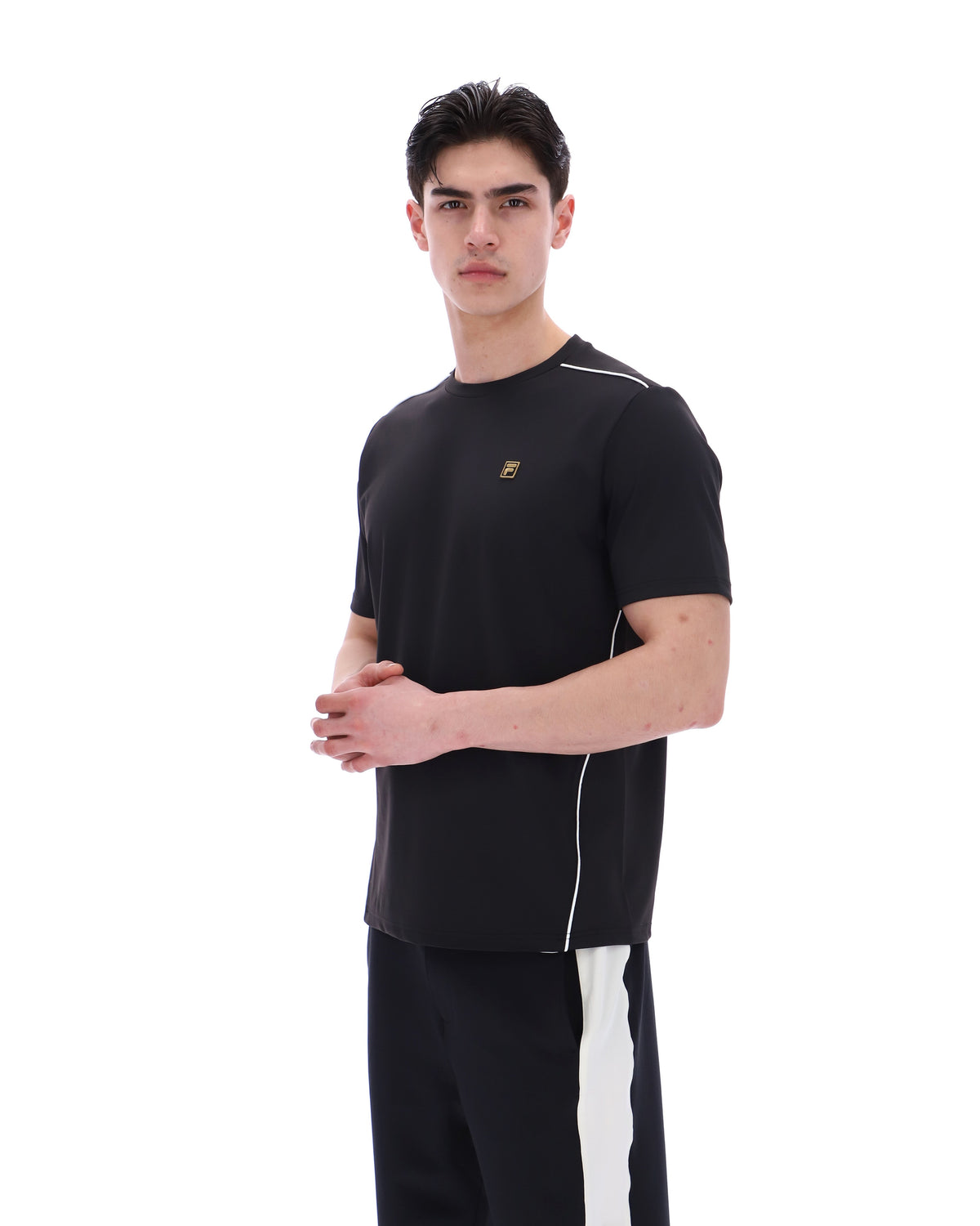 Black Lawrenze Fitness-Inspired T-Shirt - Black