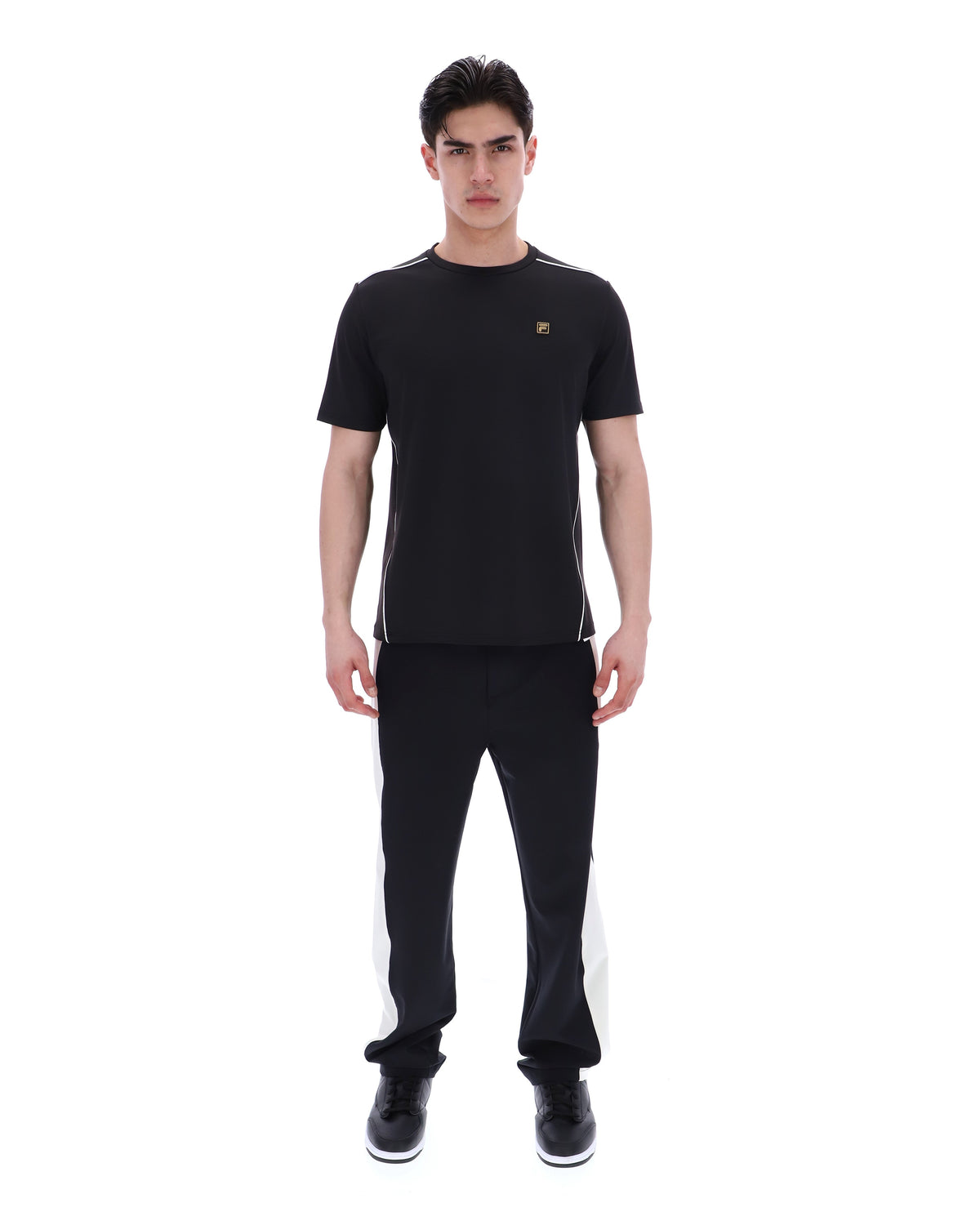 Black Lawrenze Fitness-Inspired T-Shirt - Black