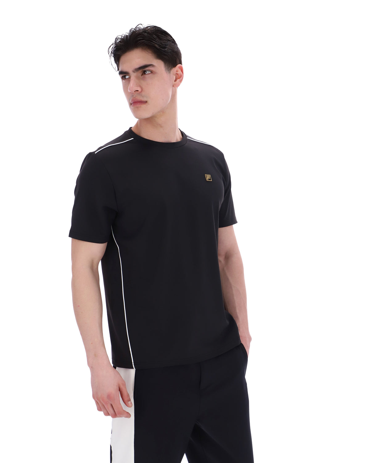 Black Lawrenze Fitness-Inspired T-Shirt - Black