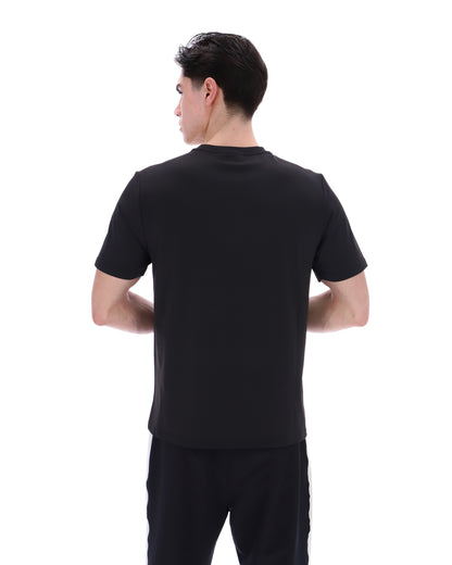 Black Lawrenze Fitness-Inspired T-Shirt - Black