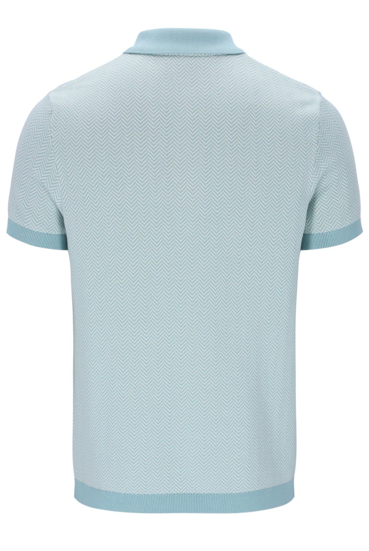 Sterling Blue Marty Zip Polo - Baby Blue