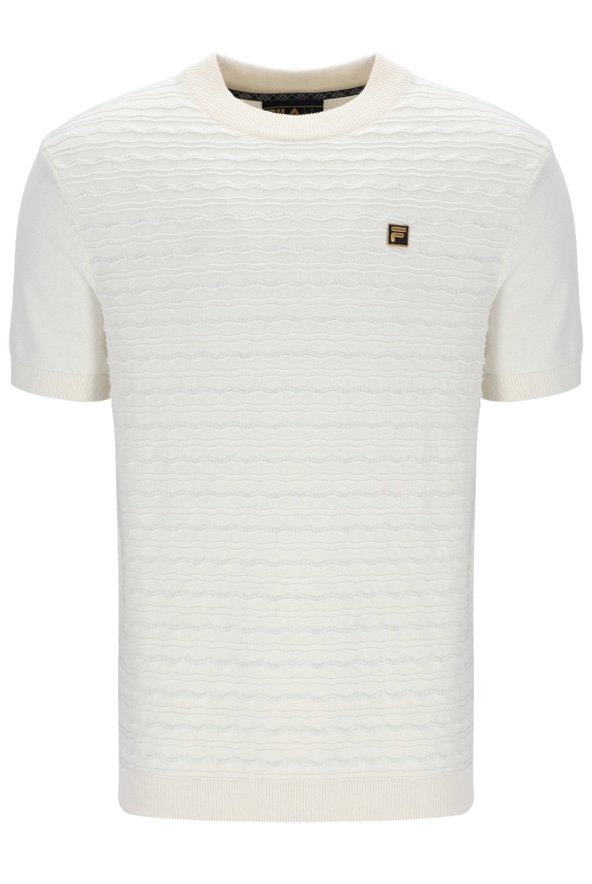 Coconut Milk Don Textured Knitted T-Shirt - White Smoke