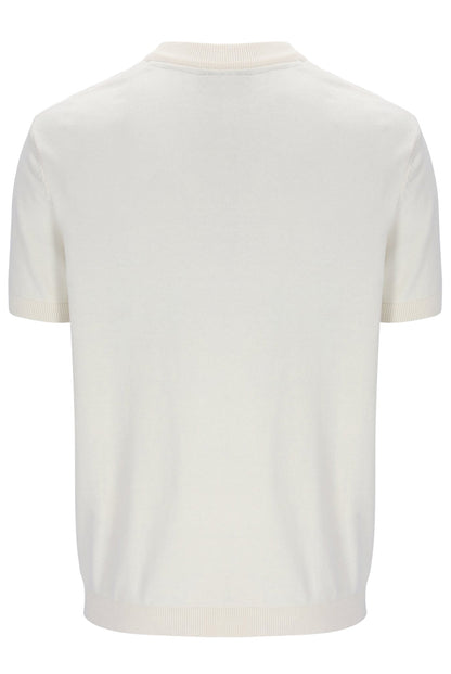 Coconut Milk Don Textured Knitted T-Shirt - White Smoke