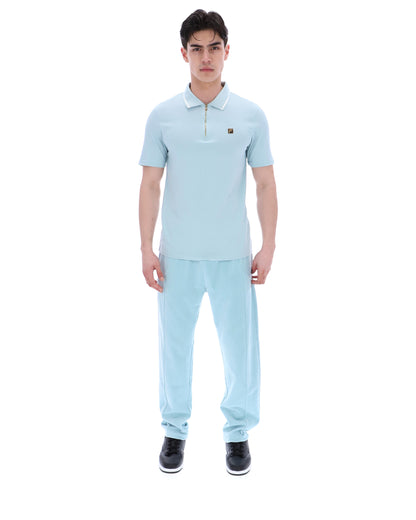 Sterling Blue Lemar Premium Essential Polo - Sterling Blue