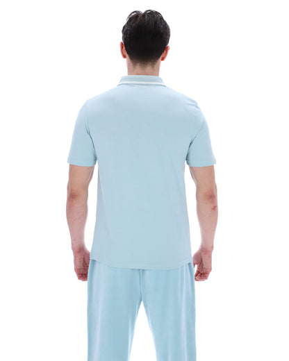 Sterling Blue Lemar Premium Essential Polo - Sterling Blue