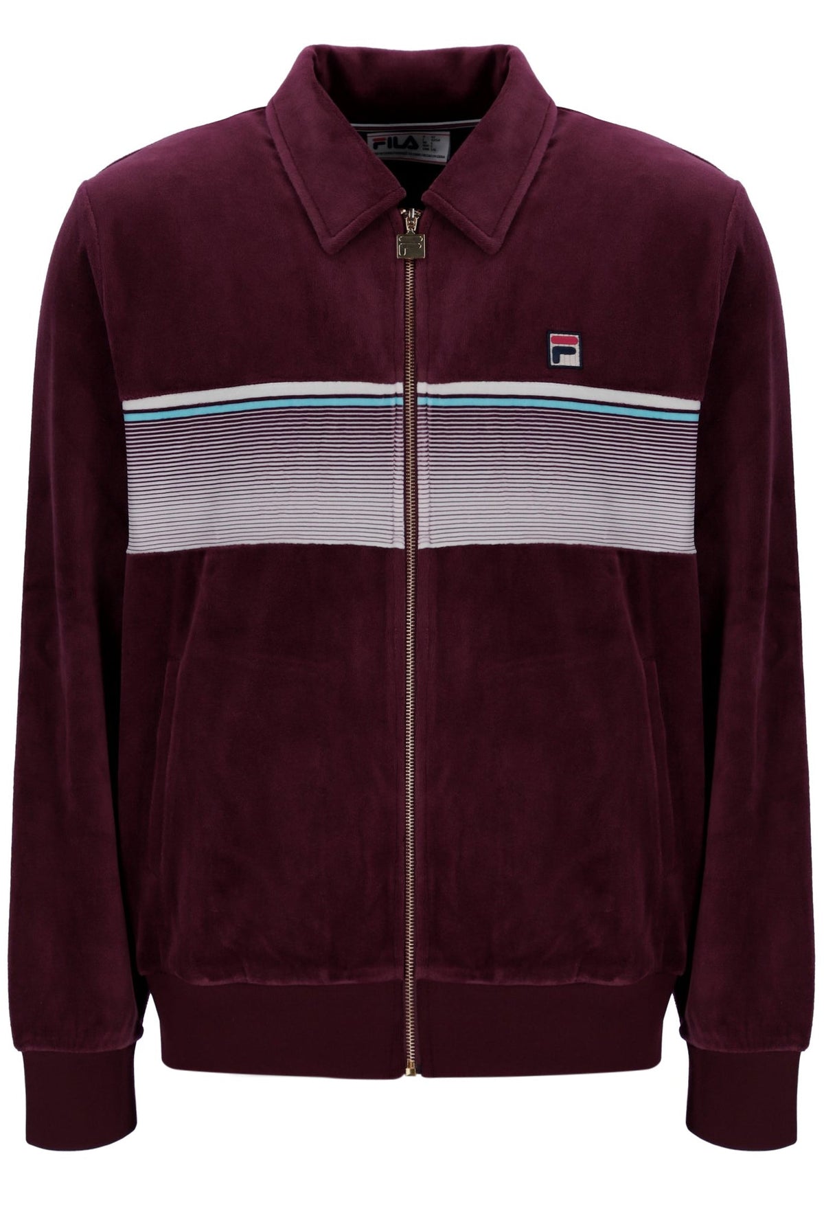 Fig Malakai Striped Track Top - Fig
