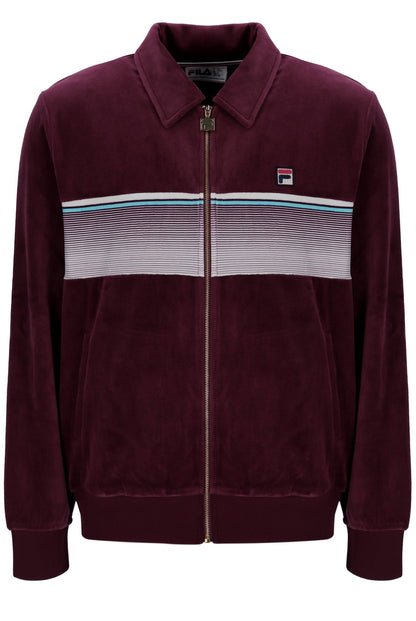 Fig Malakai Striped Track Top - Fig