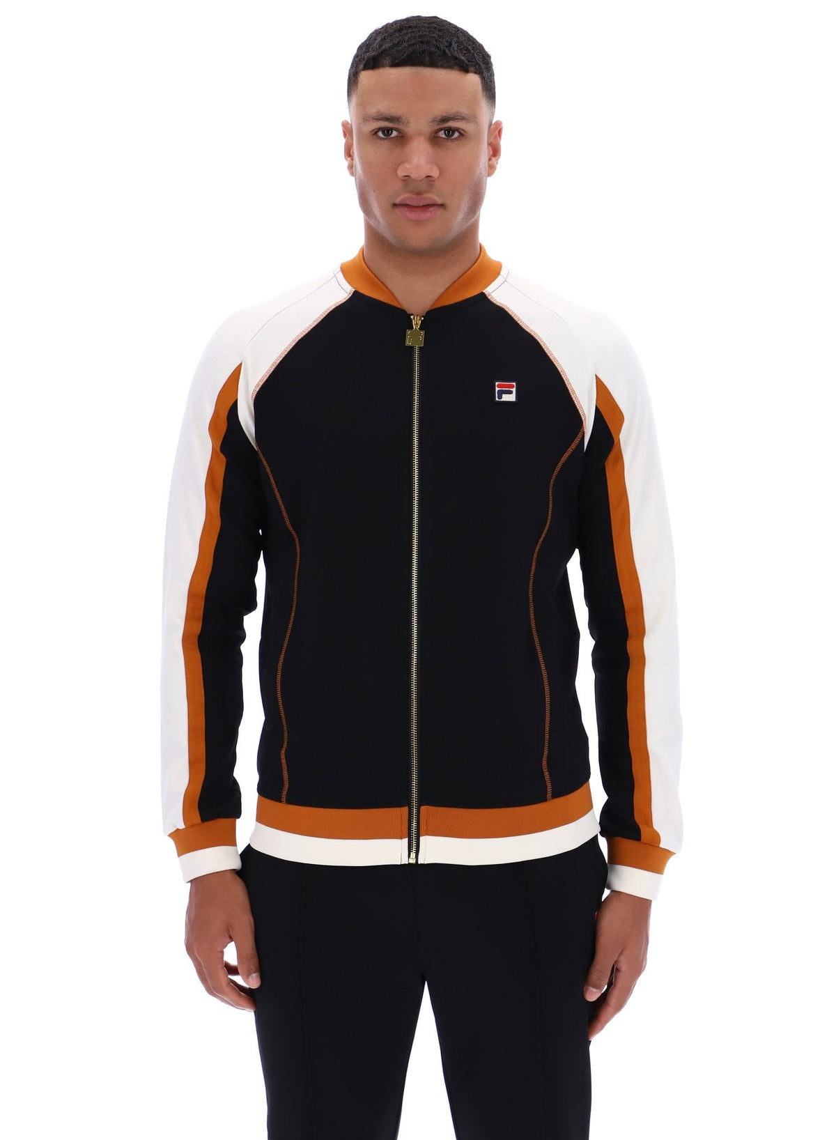 Black Eliot Track Top - Black