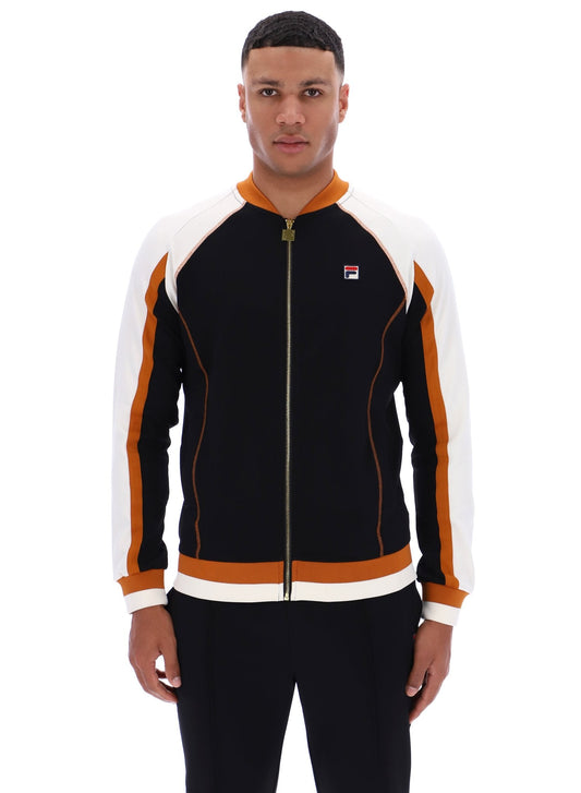 Black Eliot Track Top - Black