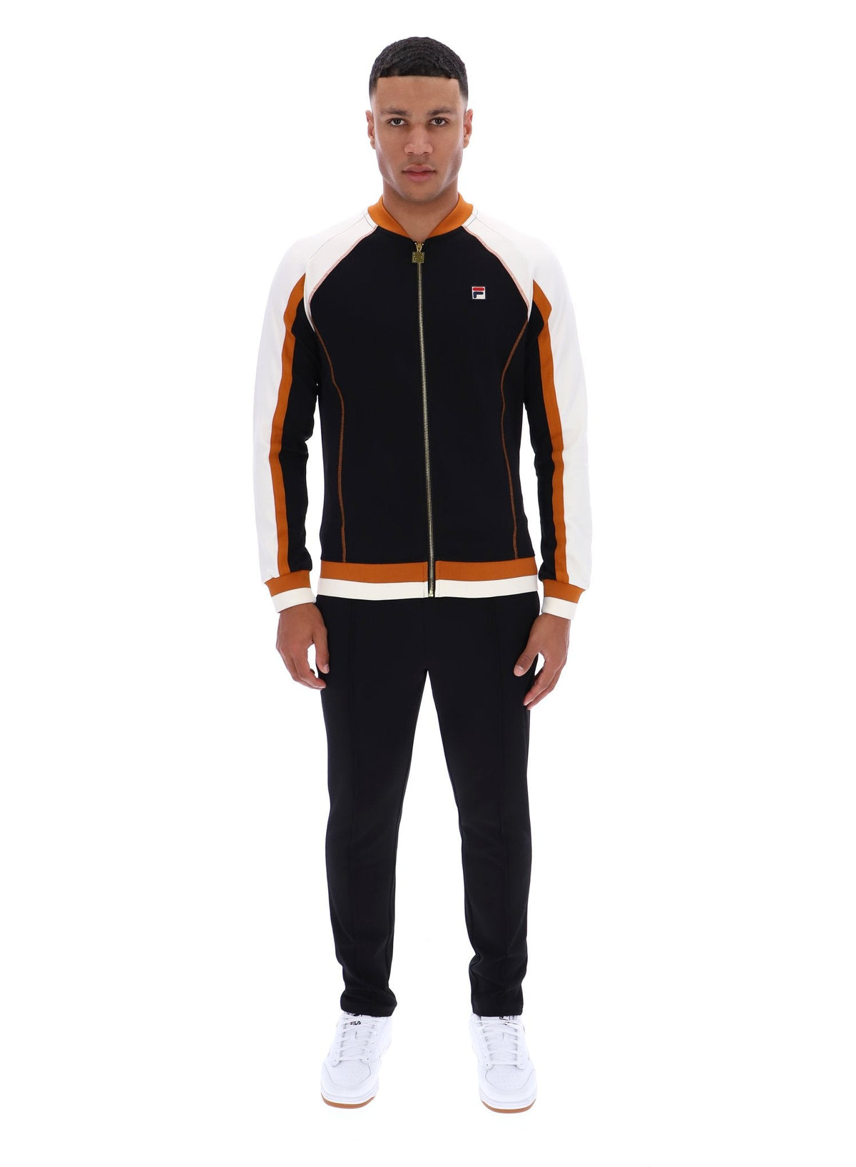 Black Eliot Track Top - Black