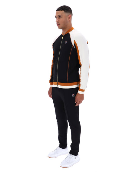 Black Eliot Track Top - Black