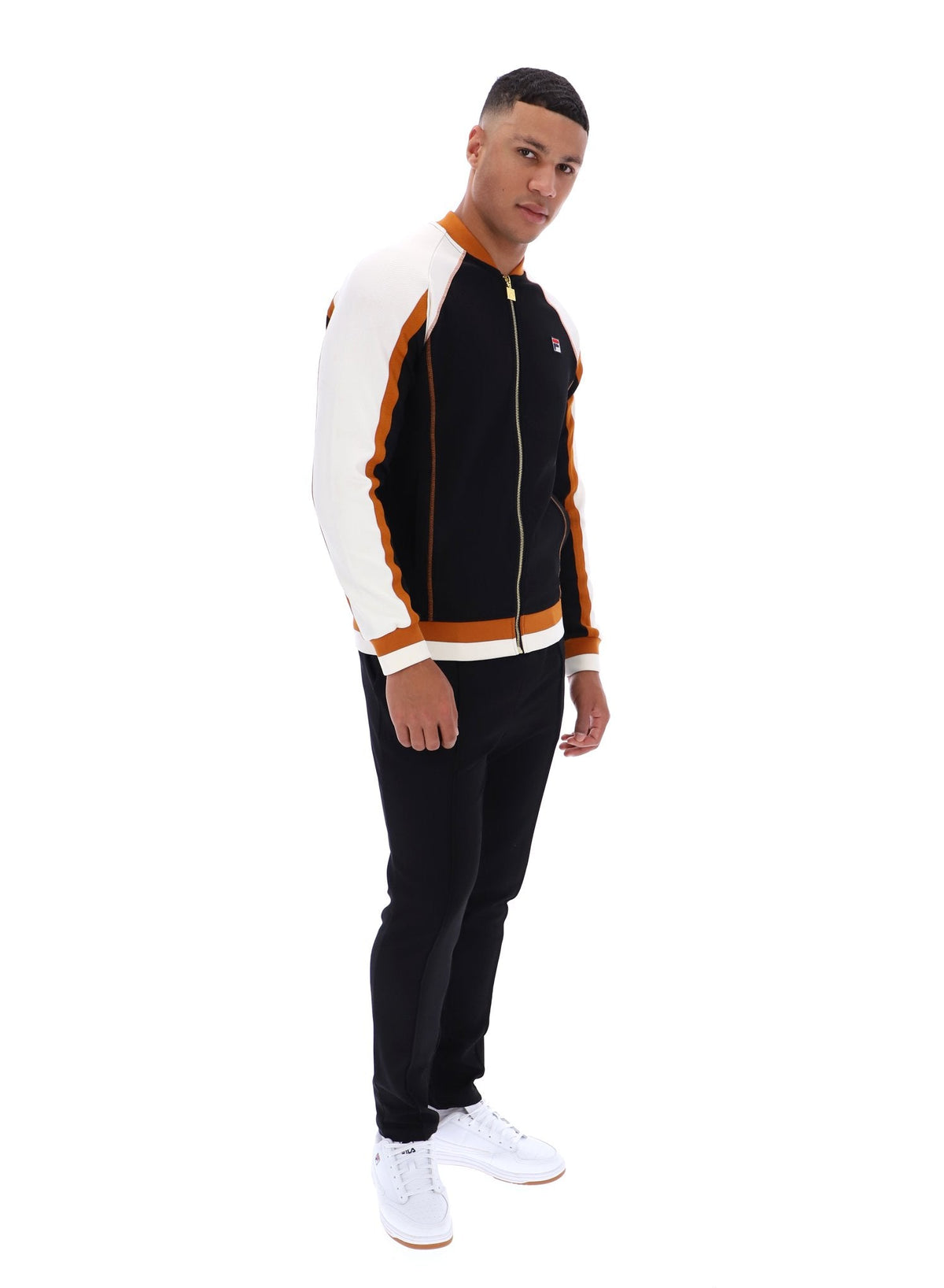 Black Eliot Track Top - Black