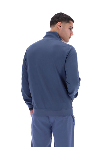 Vintage Indigo Dante Printed Stripe Track Top - Vintage Indigo