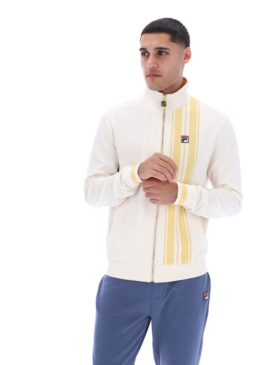 Gardenia Dante Printed Stripe Track Top - Gardenia