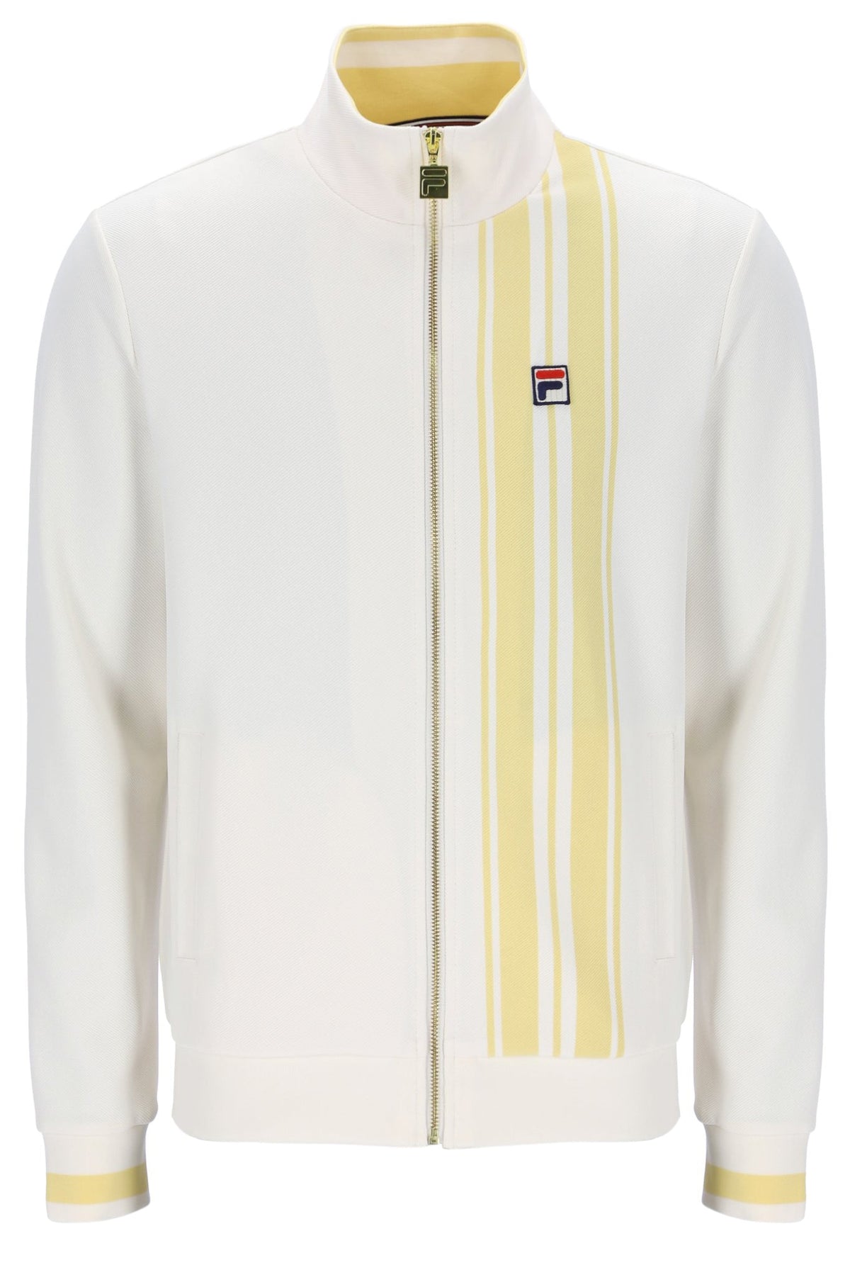 Gardenia Dante Printed Stripe Track Top - Gardenia