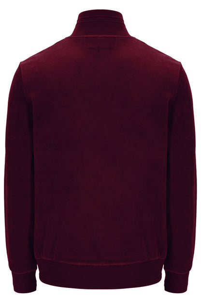 Fig Nero Velour Track Top - Fig