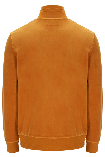 Pumpkin Spice Nero Velour Track Top - Pumpkin Spice