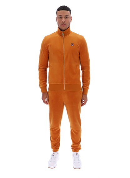 Pumpkin Spice Nero Velour Track Top - Pumpkin Spice