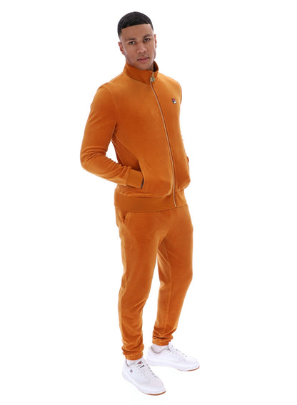 Pumpkin Spice Nero Velour Track Top - Pumpkin Spice