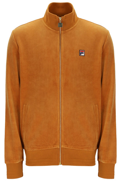 Pumpkin Spice Nero Velour Track Top - Pumpkin Spice
