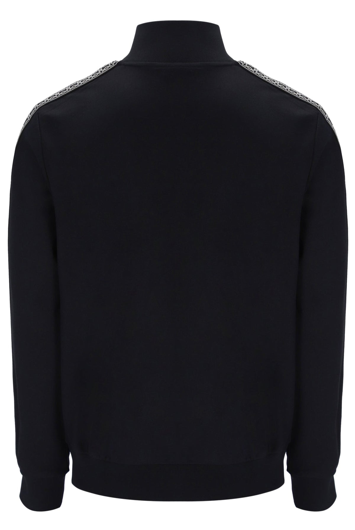 Black Roman Full Zip Jacket with Tape Detail - Black