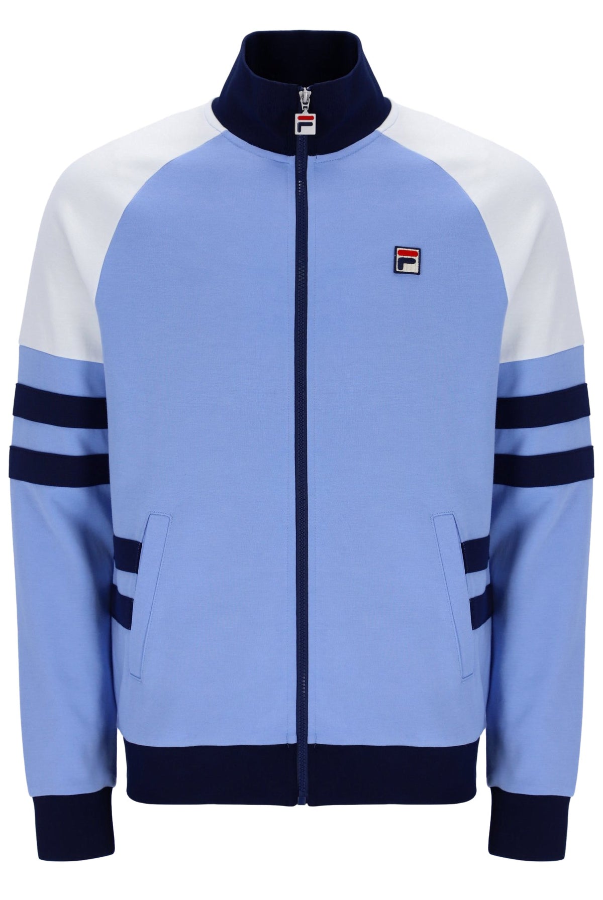 Vista Blue Founder Cut And Sew Track Top - Vista Blue