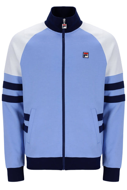 Vista Blue Founder Cut And Sew Track Top - Vista Blue