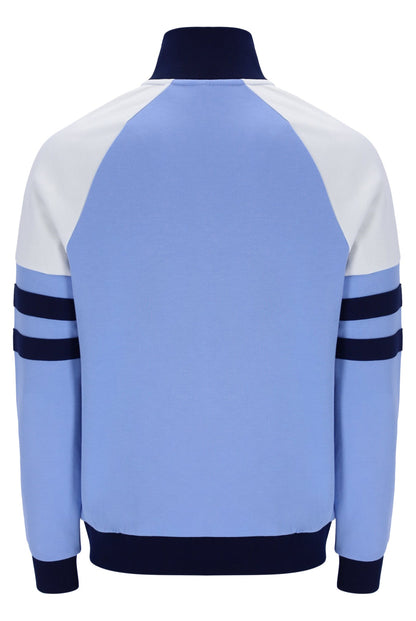 Vista Blue Founder Cut And Sew Track Top - Vista Blue
