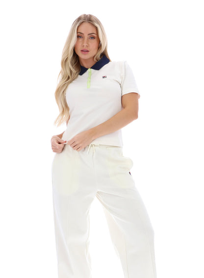 Gardenia Juno Fitted Iconic Polo - Gardenia