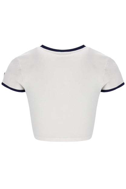 Gardenia Jeno Cap Sleeve Crop Top - Gardenia