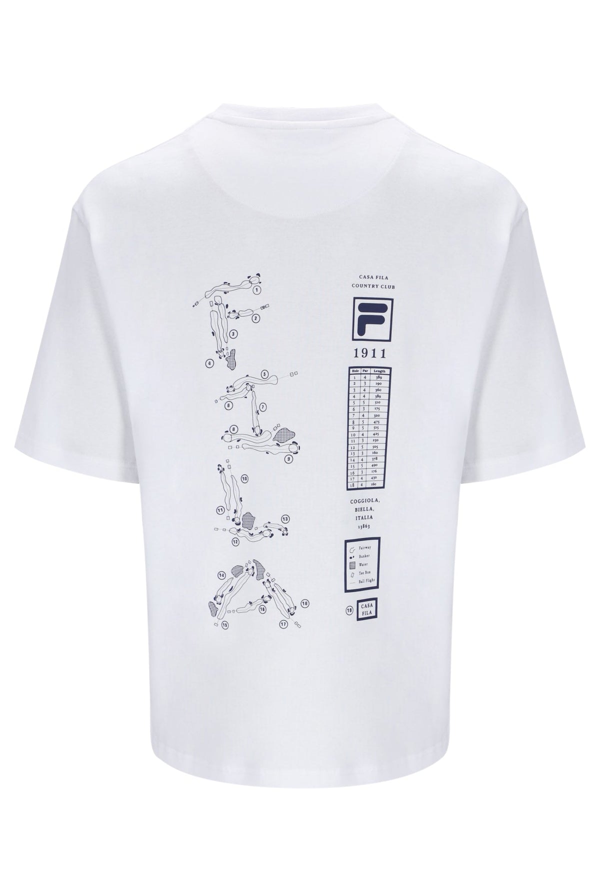White Casa Golf Map T-Shirt - White