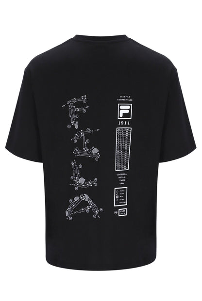 Black Casa Golf Map T-Shirt - Black