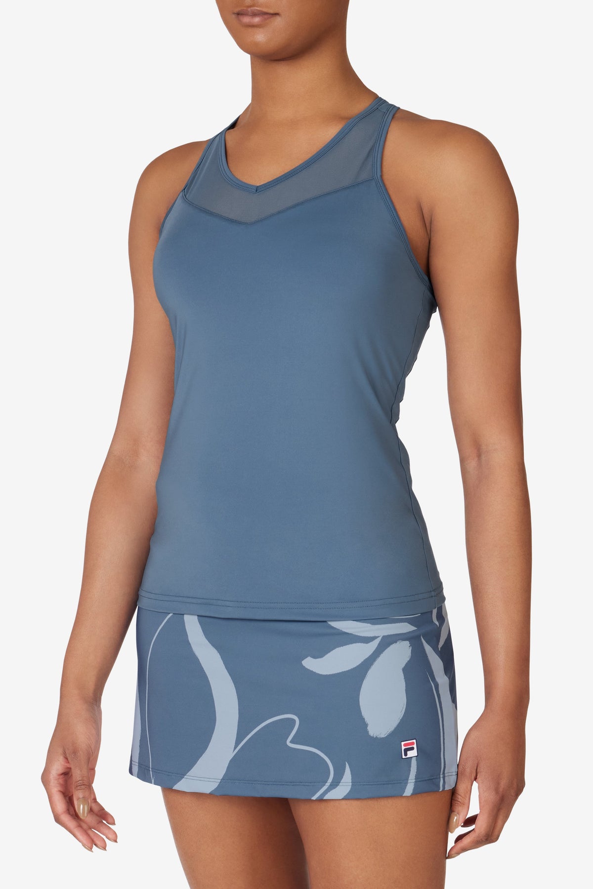 Blue Tennis Essential Racerback Top - Blue