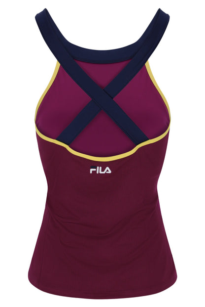 Magenta Purple Heritage Halter Tank Top - Magenta Purple