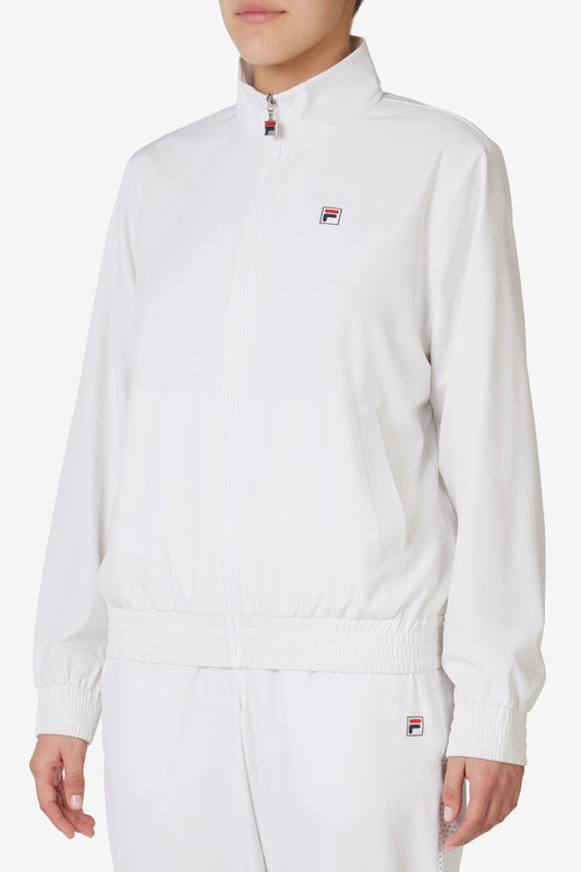 White Tennis Advantage Track Top - White