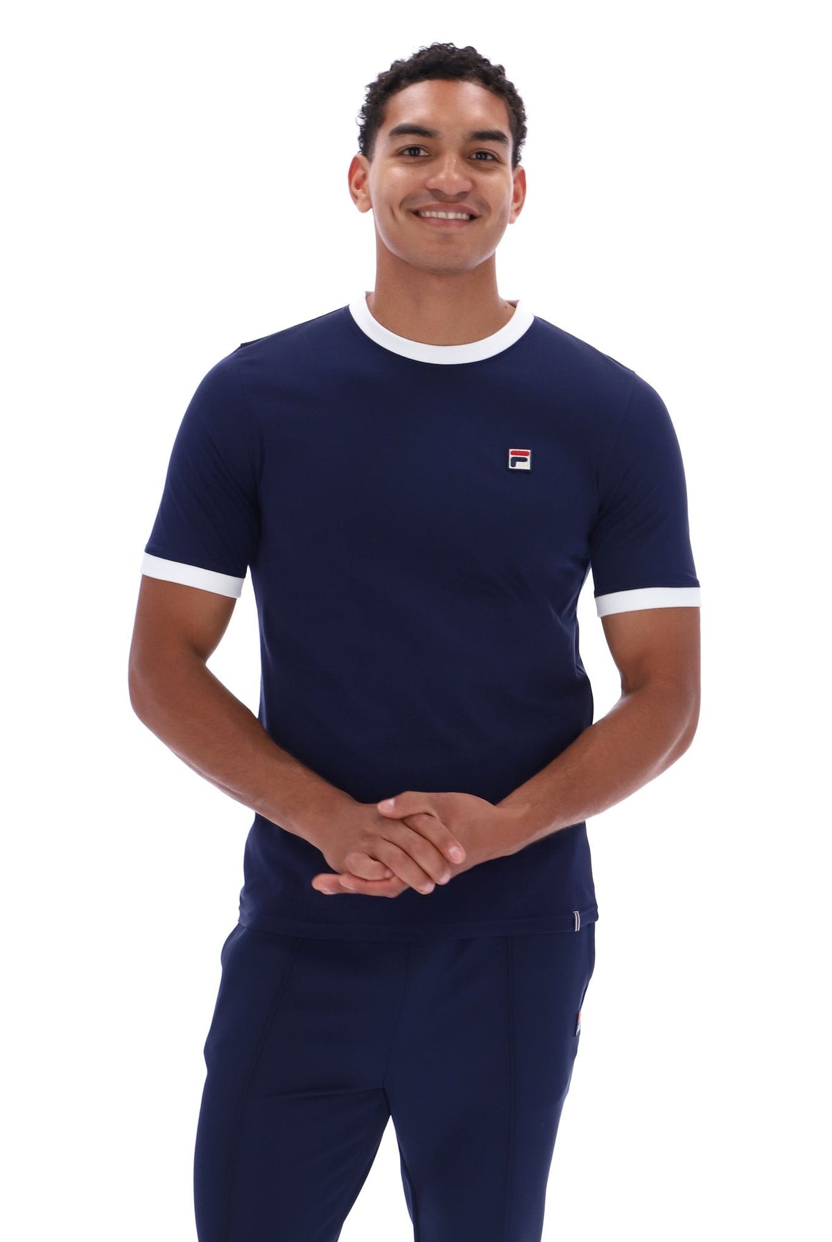 Marconi Essential Ringer T-Shirt - Bold Navy