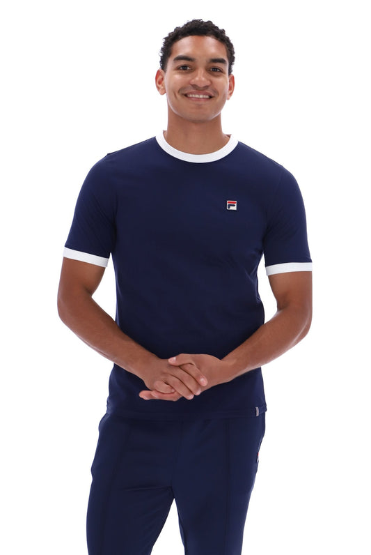 Marconi Essential Ringer T-Shirt - Bold Navy