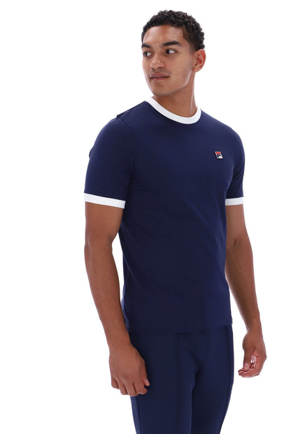 Marconi Essential Ringer T-Shirt - Bold Navy