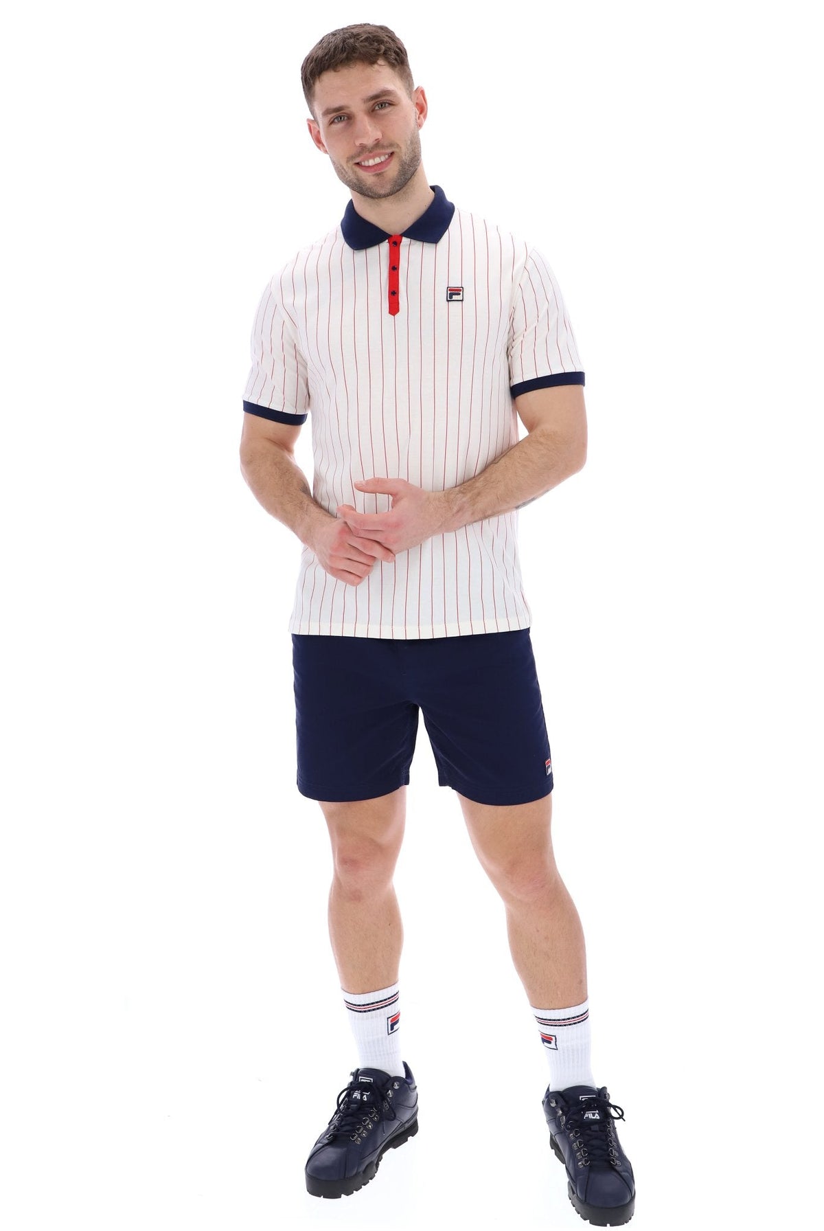 Gardenia BB1 Classic Vintage Striped Polo - Gardenia