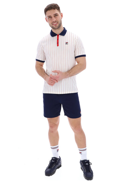 Gardenia BB1 Classic Vintage Striped Polo - Gardenia