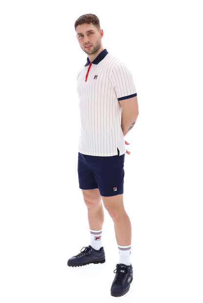 Gardenia BB1 Classic Vintage Striped Polo - Gardenia