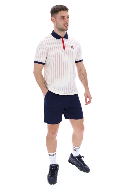 Gardenia BB1 Classic Vintage Striped Polo - Gardenia