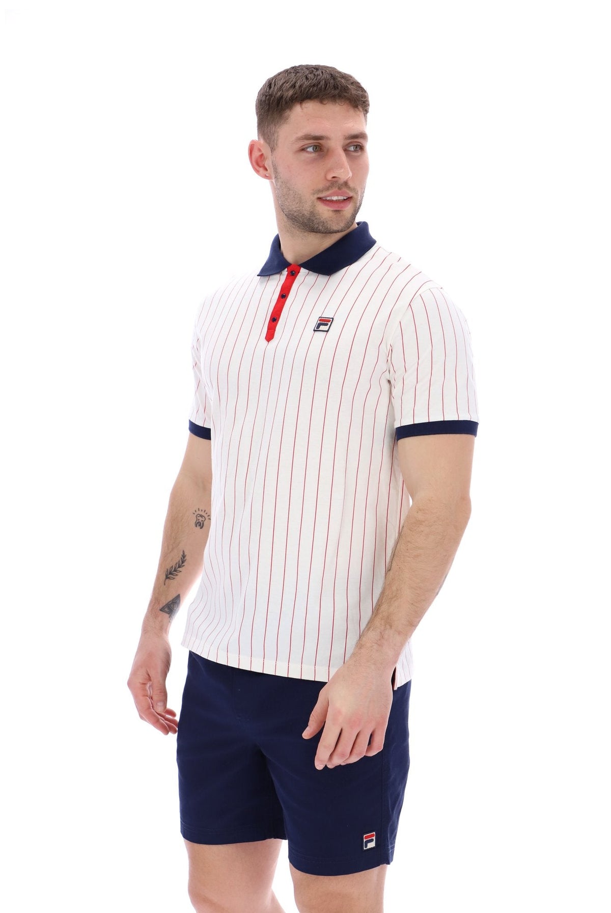 Gardenia BB1 Classic Vintage Striped Polo - Gardenia